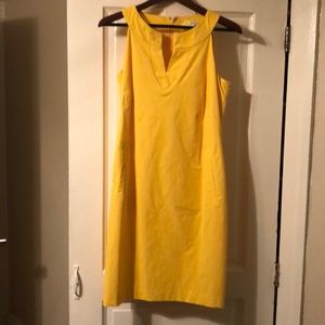 Bright Yellow Banana Republic Cotton Dress